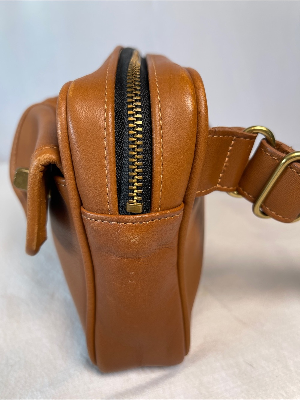 Coach 0921-130 Vintage Waist Pack Style 507 British Tan Leather Authenticated - Picture 6 of 16